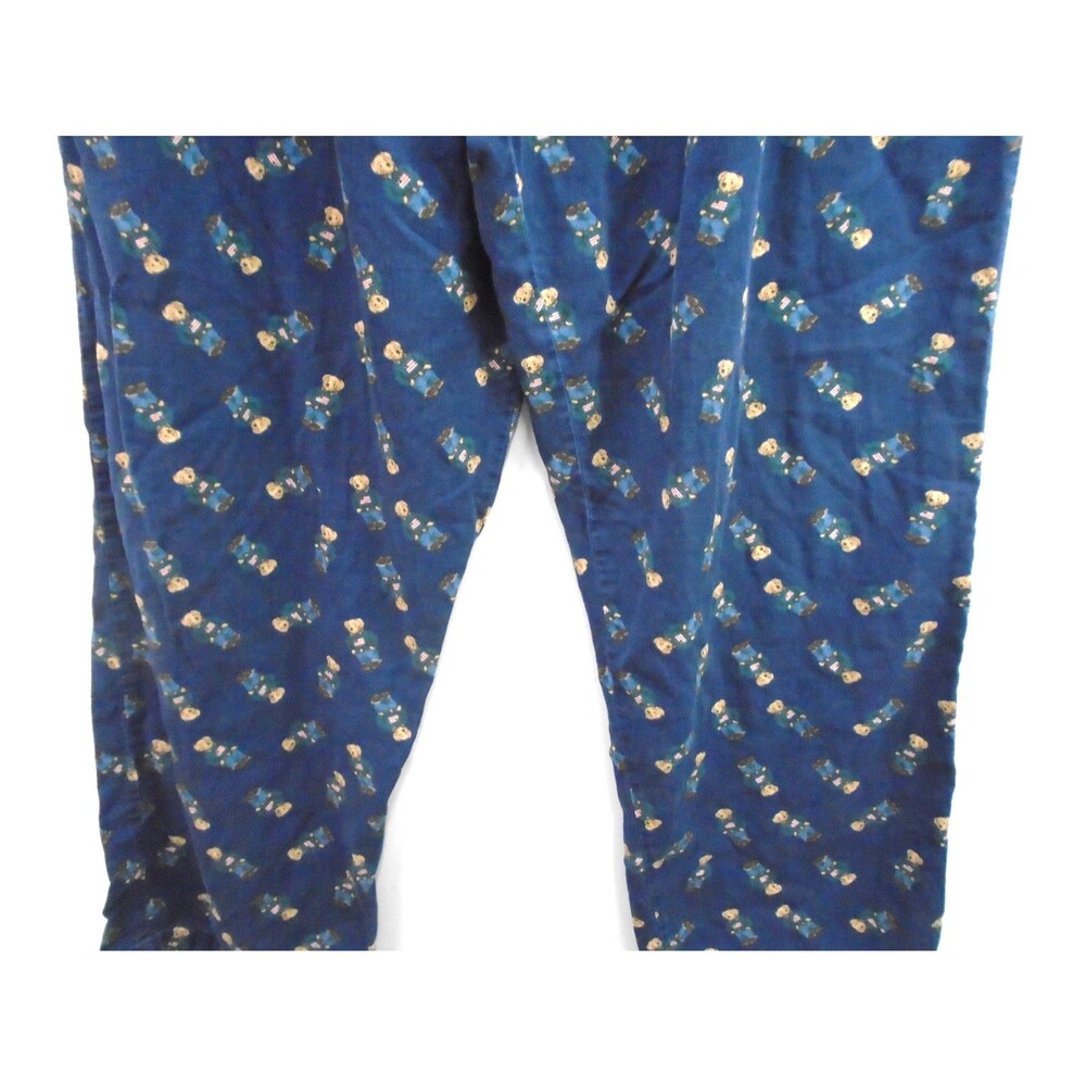 Polo Ralph Lauren Men Size XL Iconic Polo Bear American Flag Pajama Lounge Pant - Picture 5 of 9